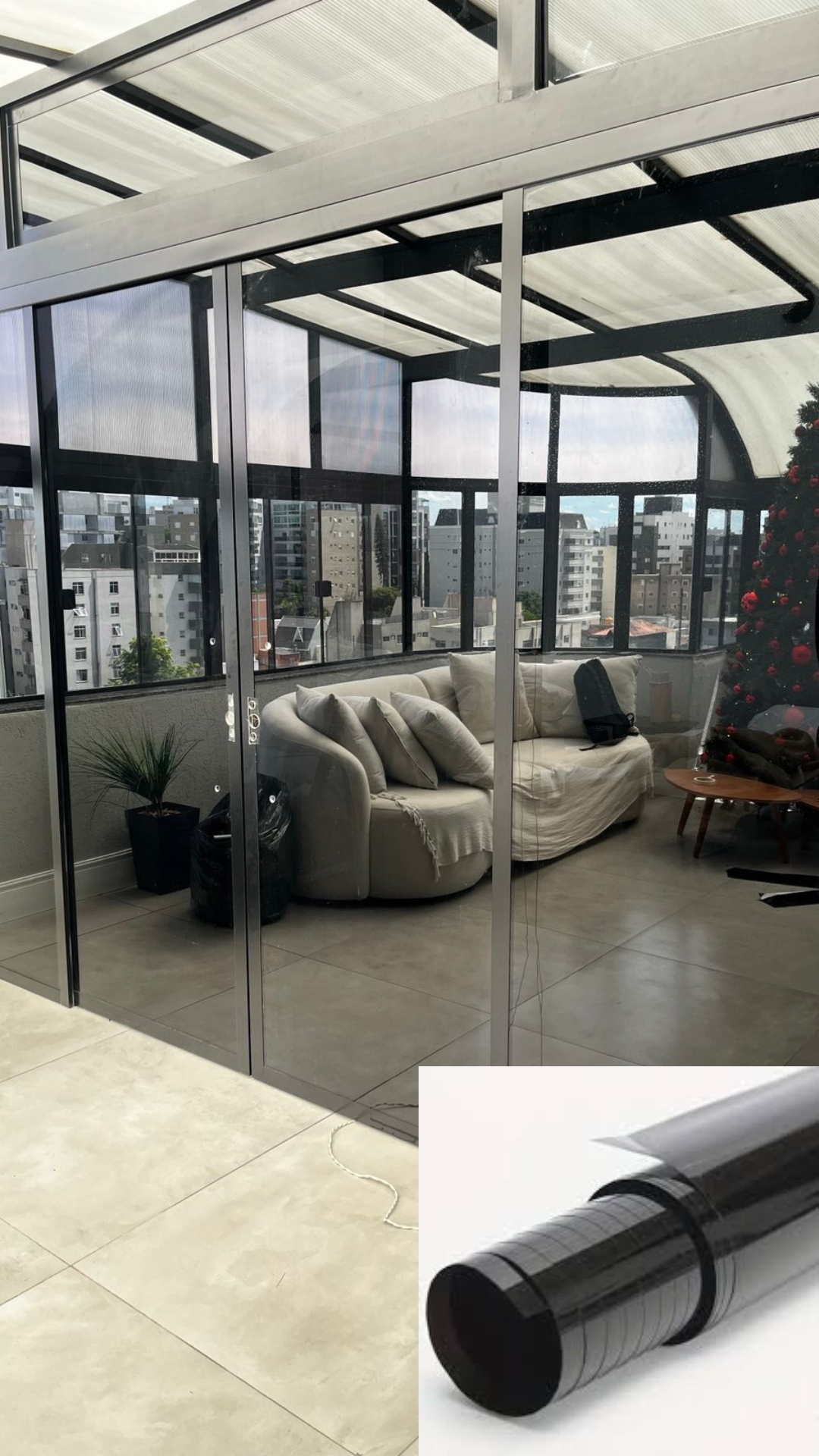 Vidro Envelopado com Isulfilme